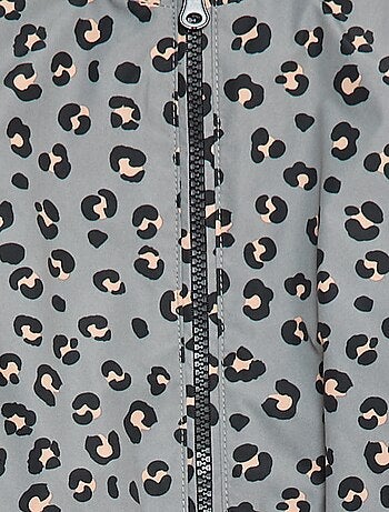 Coupe-vent léger à capuche et motif all- over