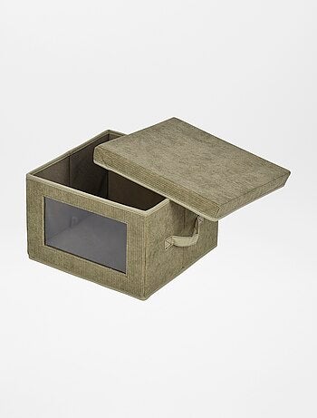 Cube de rangement avec fenêtre