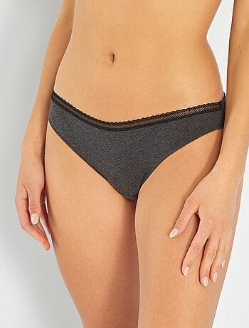 Culotte coton galon dentelle