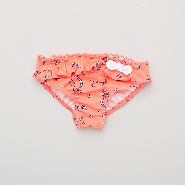 Culotte De Bain Bebe Fille Rose Fluo Kiabi 2 50