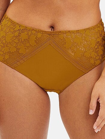 Culotte dentelle et microfibre 'Sans complexe'