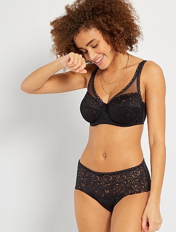 Culotte dentelle maxi Cœur croisé féminin 'Playtex