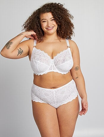 Culotte en dentelle et en microfibre