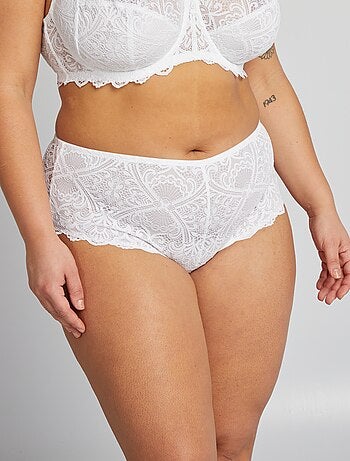 Culotte en dentelle et en microfibre