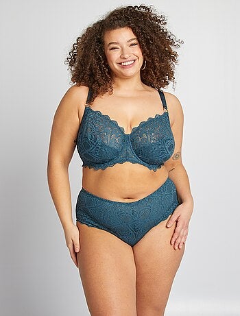 Culotte en dentelle et en microfibre