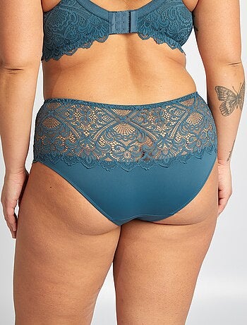 Culotte en dentelle et en microfibre