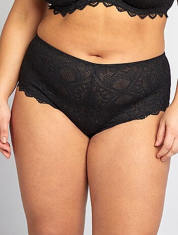 Culotte en dentelle et en microfibre