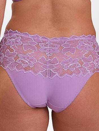 Culotte en dentelle et microfibre 'Arum' 'Sans complexe'