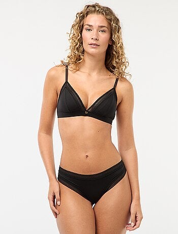 Culotte en microfibre côtelée