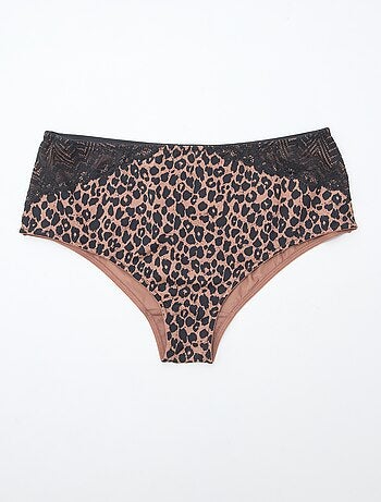 Culotte haute imprimé léopard