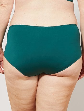 Culotte micro et dentelle - Kiabi