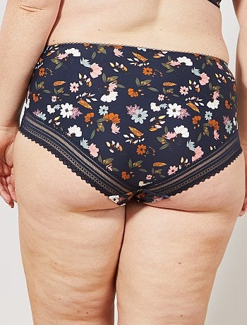 Culotte microfibre imprimée - Kiabi