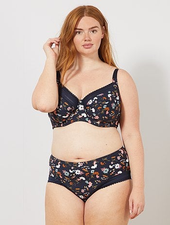 Culotte microfibre imprimée - Kiabi