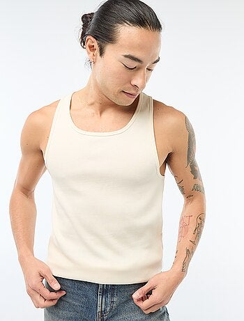 Débardeur côtelé