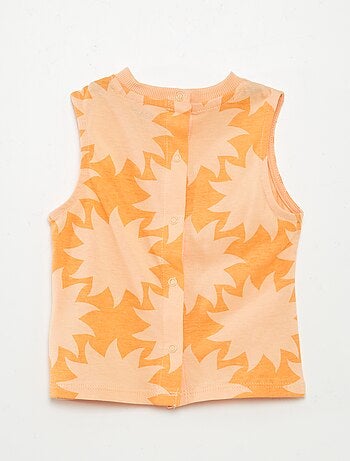 Débardeur en jersey avec message