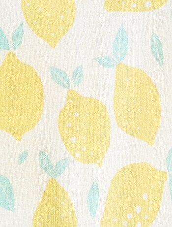 Débardeur en maille gaufrée avec motifs