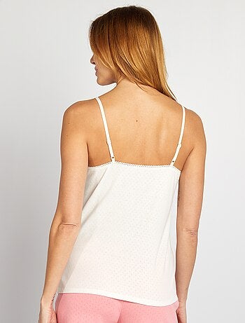 Débardeur en maille pointelle