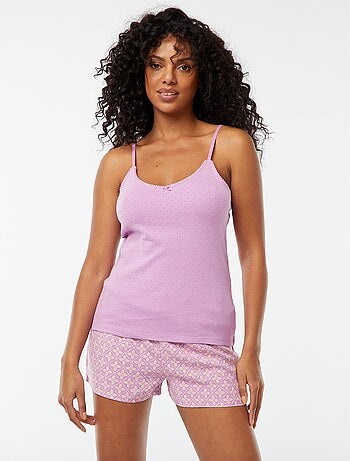 Débardeur en maille pointelle