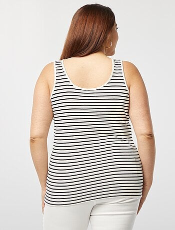 Débardeur fluide en maille côtelée