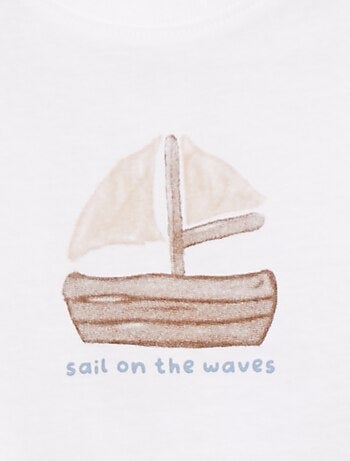 Débardeur imprimé 'bateau'