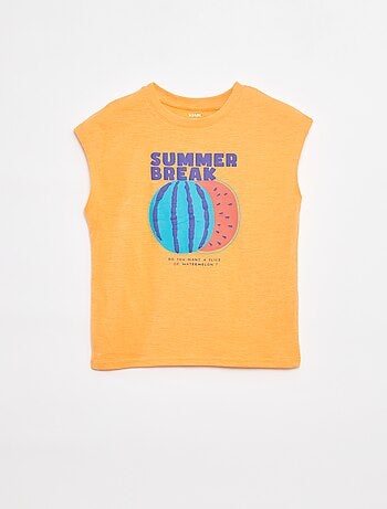 Débardeur imprimé devant