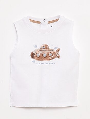 Débardeur imprimé 'bateau'