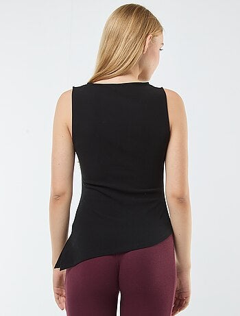 Débardeur sans manches asymétrique