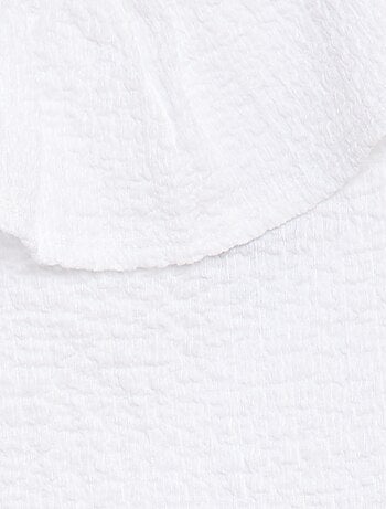 Débardeur stretch en maille gaufrée