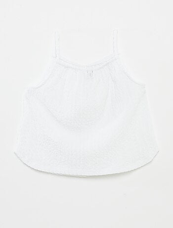 Débardeur uni avec nœuds décoratifs