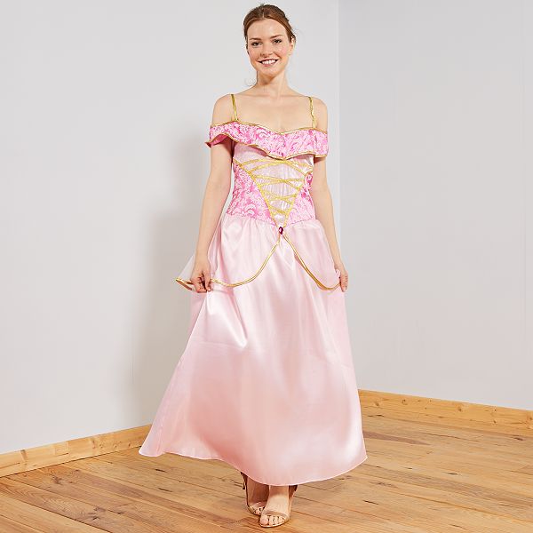 robe princesse rose femme