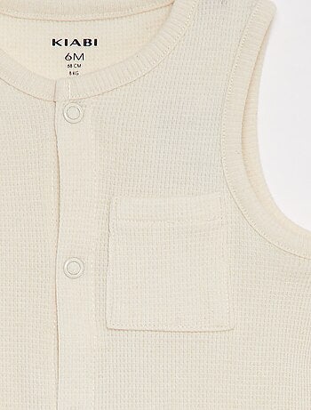 Dors-bien en maille gaufrée