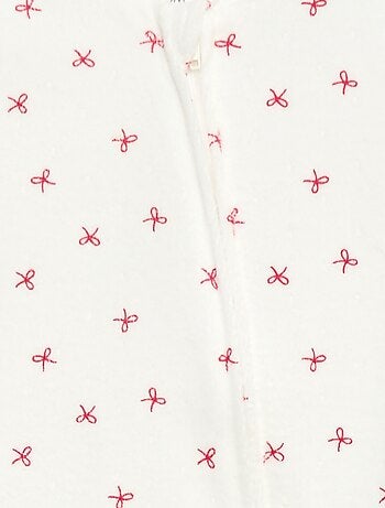 Dors-bien en velours avec ouverture zippée