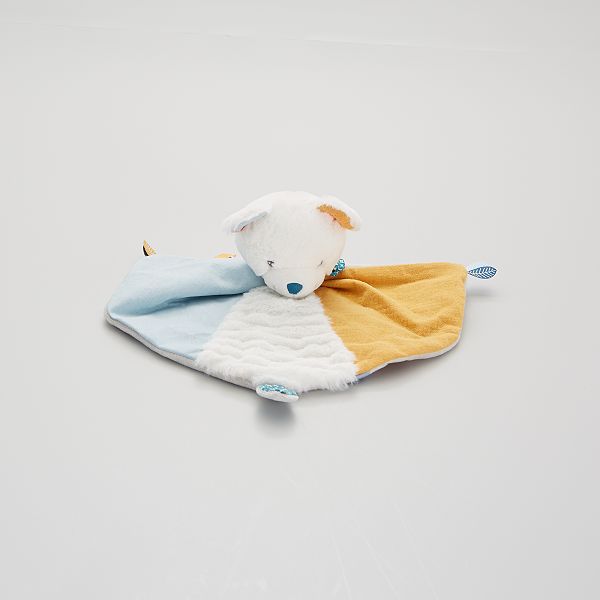 Doudou Ours Bebe Fille Blanc Bleu Kiabi 8 00 Doudou Ours Bebe Fille Blanc Bleu Kiabi 8 00