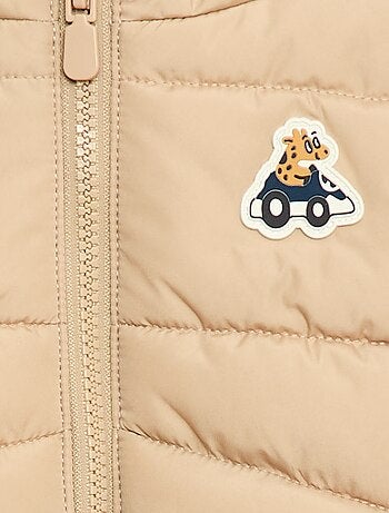 Doudoune à capuche matelassée sans manches