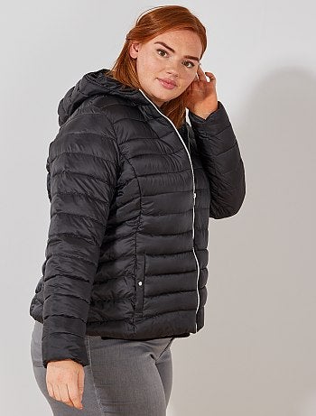 Grande taille femme - Doudoune basique avec capuche - Kiabi