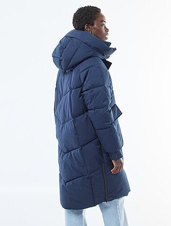 Doudoune chaude longue déperlante à capuche