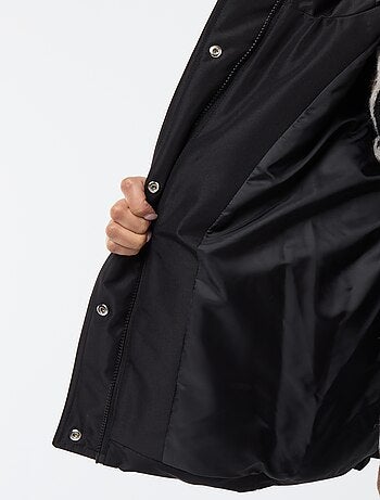 Doudoune courte à capuche fourrée 'JDY'