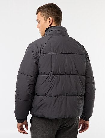 Doudoune déperlante unie avec liens de serrage bas de corps