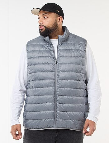 Doudoune légère sans manches à col montant