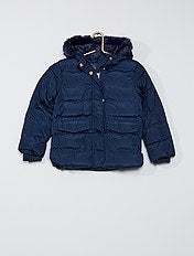doudoune bleu fille