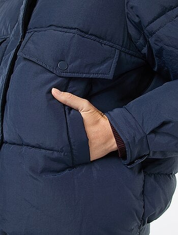 Doudoune matelassée avec col effet mouton