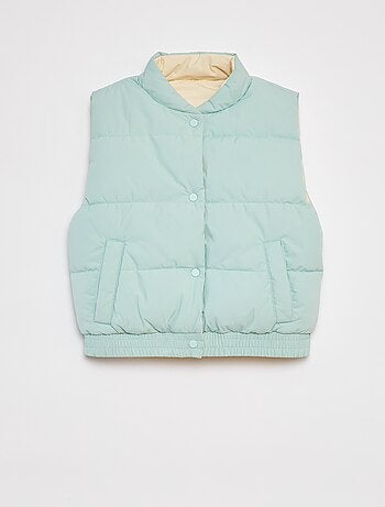 Doudoune puffy sans manches réversible