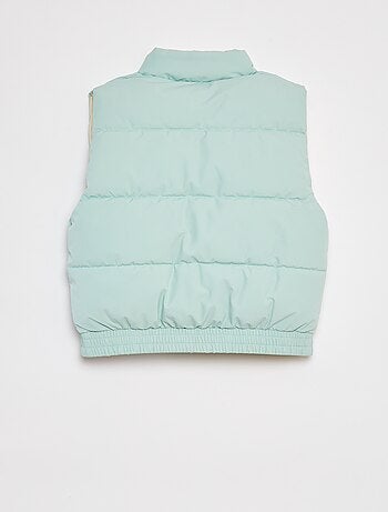 Doudoune puffy sans manches réversible