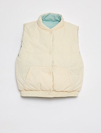 Doudoune puffy sans manches réversible