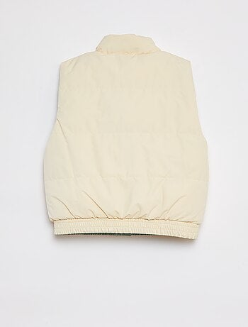 Doudoune puffy sans manches réversible