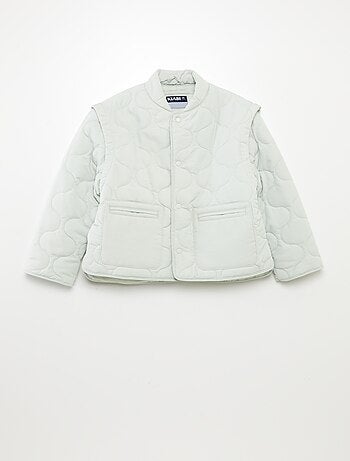 Doudoune quiltée manches amovibles