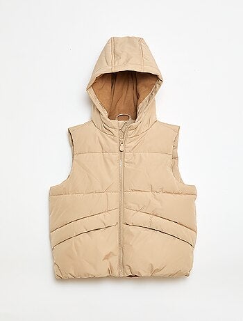 Doudoune sans manches à capuche