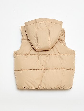 Doudoune sans manches à capuche