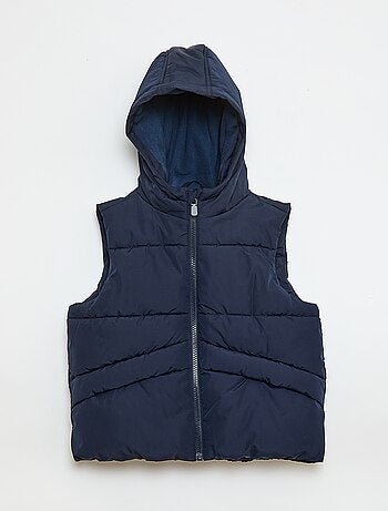 Doudoune sans manches à capuche