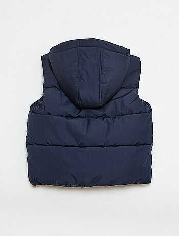 Doudoune sans manches à capuche